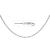 18kt White Gold Oval Anchor 30 Pendant Chain (1.05mm)