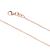 9kt Rose Gold Anchor 30 Pendant Chain (1.30mm)