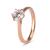 9kt Rose Gold Cubic Zirconia Solitaire 6 Claw Ring (0.75ct)