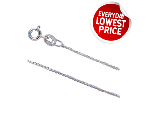 Silver Spiga Link 025 Essential Chain (1mm)